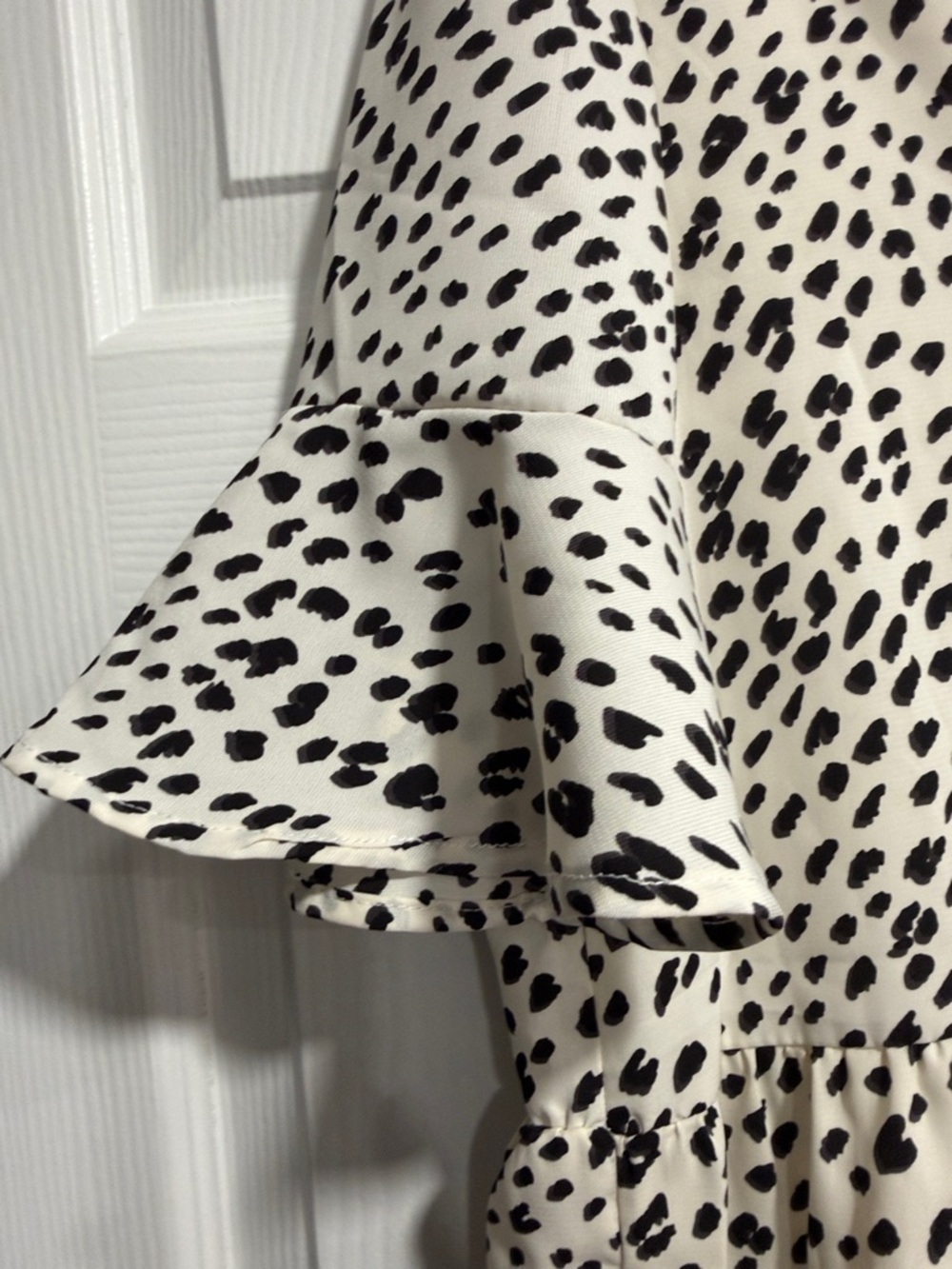 Beeson River Black and Ivory Printed Scoop-Neck Top - Picture 5 of 5